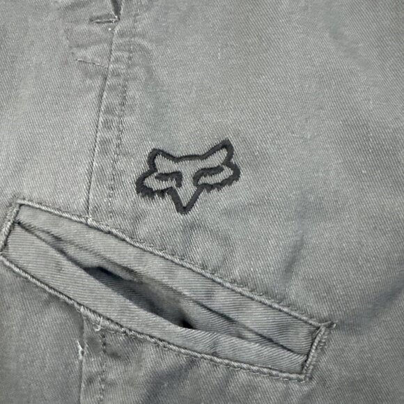 Fox Racing Men's Gray Tech Stretch Shorts Size 32 - Picture 6 of 8